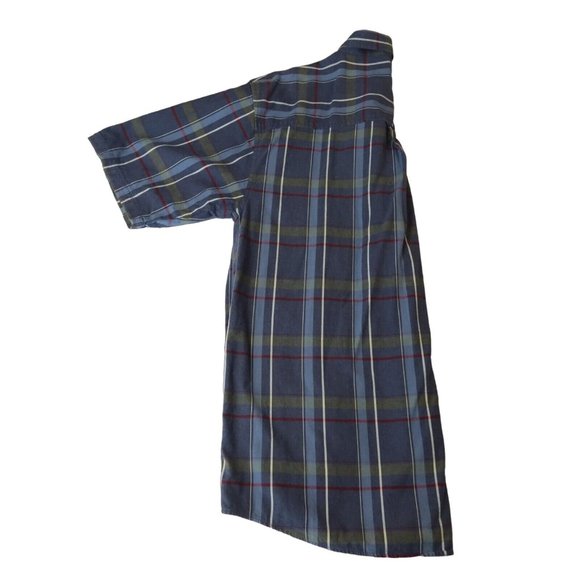 O'NEILL Shirt Men's Casual Button Up Short Sleeve Plaid Collared Blue XL - Picture 5 of 12